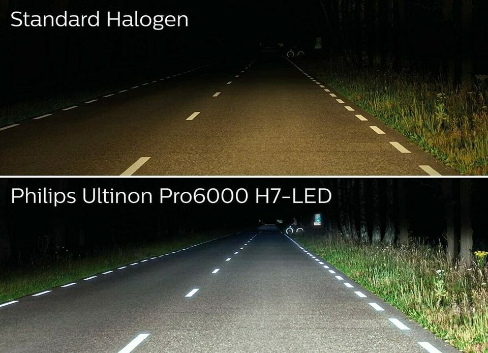 H7 Led 12V 20W Philips Ultinon Pro6000 Birne für Ford Transit Con in Calden