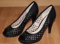 Pumps Peeptoe High Heels Gr. 37 schwarz Baden-Württemberg - Singen Vorschau