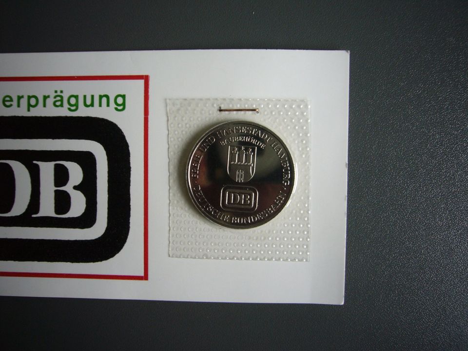 Medaille 10 Jahre Hamburger Verkehrsverbund 1. Juni 1975 DB in München