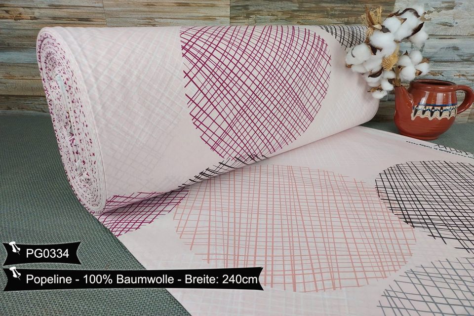 Neu im Sortiment Popeline Doppelbreit 240cm VERSANDFREI Baumwollstoff Stoffe Meterware ab 50cm Baumwolle Bastelstoffe Kinderstoffe Babystoff Hochwertige Patchwork Dekostoffe Deko Stoff Öko-Tex in Leipzig