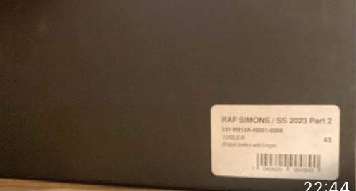 RAF Simons Herren echt Leder Schuhe Schwarz Gr.43 Neu in Essen