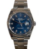 Rolex Datejust 36mm, Ref. 126234, 2024 ungetragenes Fullset LC EU, blau Diamant (Riffelmuster) Zifferblatt, Oysterband Duisburg - Duisburg-Mitte Vorschau