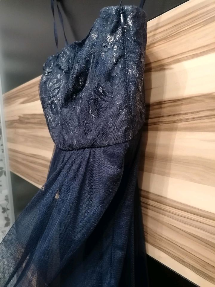 Abendkleid Tüllkleid Gr 38 esprit dunkelblau in St. Wendel