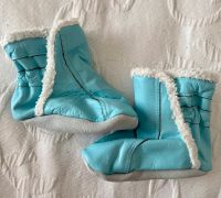 Krabbelschuhe Winter Boots blau Leder gefüttert Sachsen - Chemnitz Vorschau