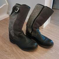 ☀️ Tamaris Stiefel Lammfell Winter 37 Damen grau braun Nordrhein-Westfalen - Enger Vorschau