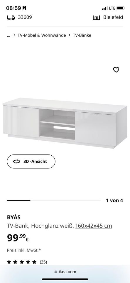 IKEA TV-Bank Byas in Bielefeld