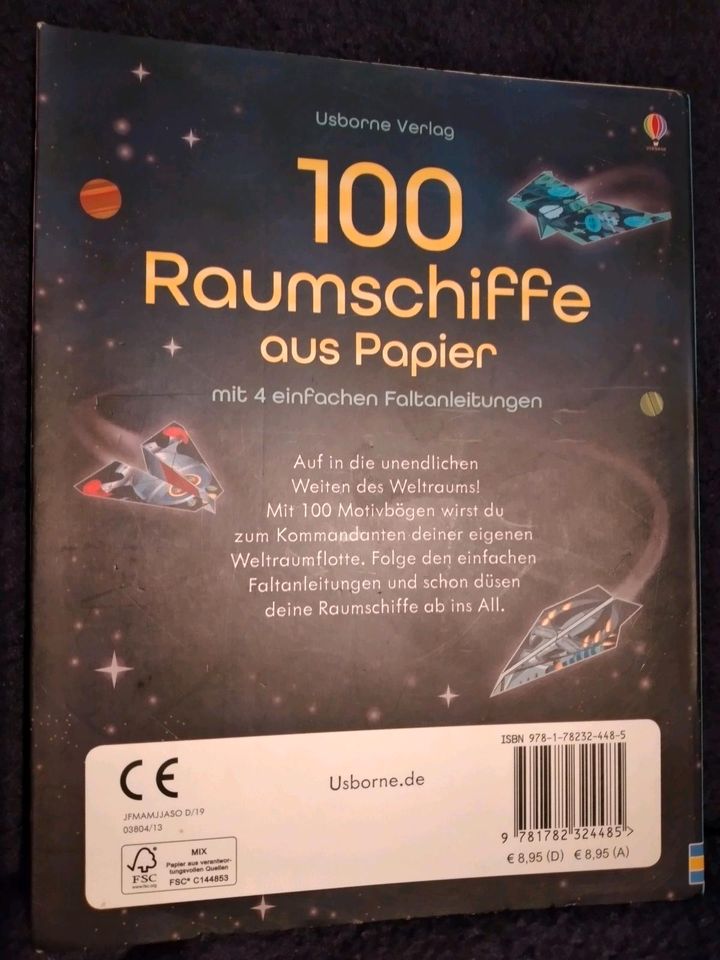 100 Raumschiffe aus Papier - Papierflieger Origami Faltanleitung in Fürth