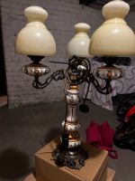 Tischlampe großer Messing Glas Leuchter Tisch-Kronleuchter Düsseldorf - Eller Vorschau