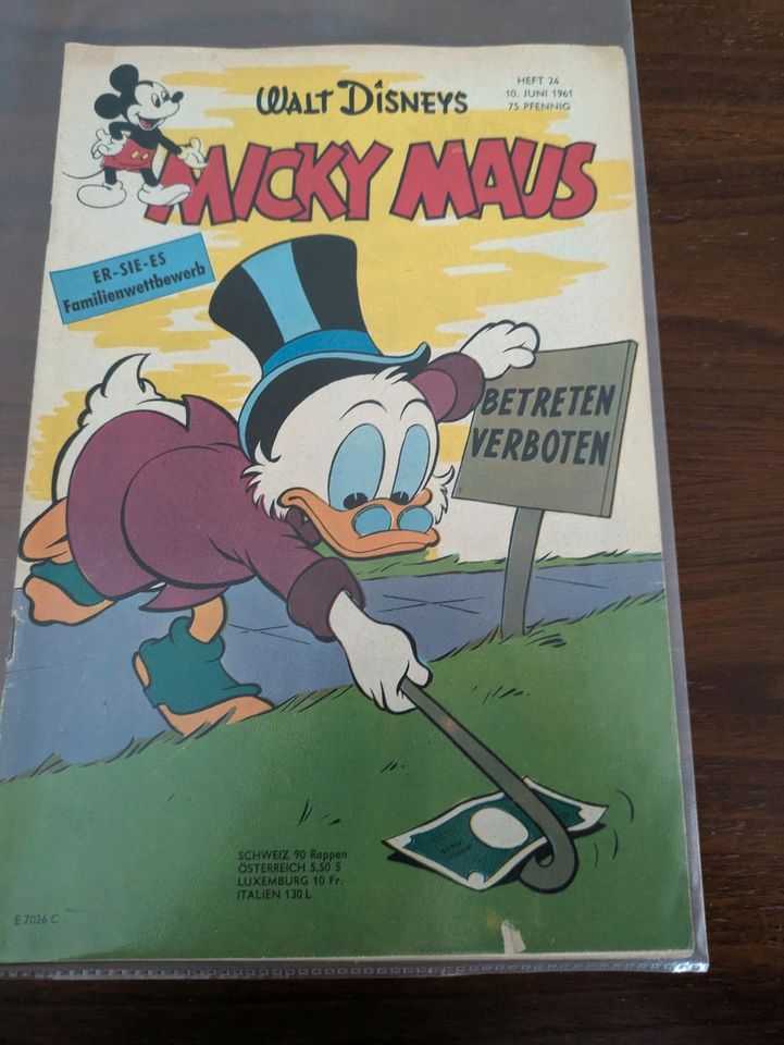 Comics 1950er und 1960er Jahre - Walt Disney Micky Maus in Langenfeld