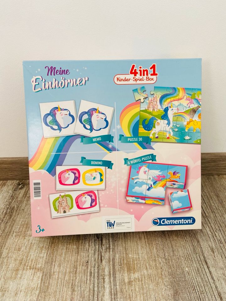 Meine Einhörner / Kinder Spiel Box / 4 in 1 in Eschweiler