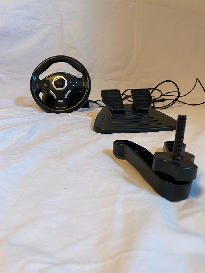 PS2/ Gaming Lenkrad mit Gaspedal in Memmingen