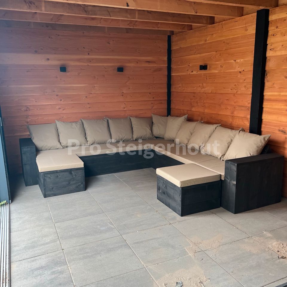 Gerüstholz Ecksofa Ecklounge Loungeset Lounge Sofa Gartenmöbel in Osnabrück