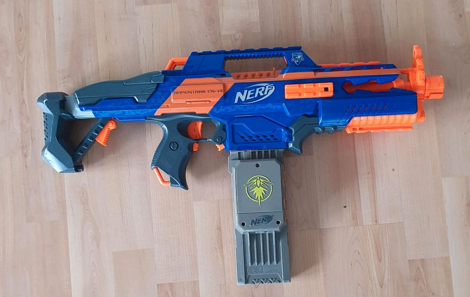 Nerf Rapidstrike CS-18/ elektrische Blaster in Bischweier