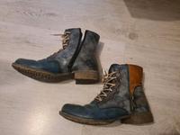 Rieker Stiefeletten Boots 37 gefüttert Blau Grau Braun Fell Nordrhein-Westfalen - Dinslaken Vorschau