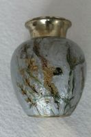 Massive Messingvase, handbemalt-Höhe ca. 14 cm Niedersachsen - Vechelde Vorschau