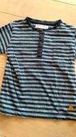 Minoti T-Shirt mit Knopfleiste gestreift blau Hessen - Schlangenbad Vorschau