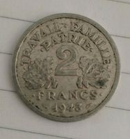 Frankreich 2 Francs 1943 Schleswig-Holstein - Steinburg Vorschau