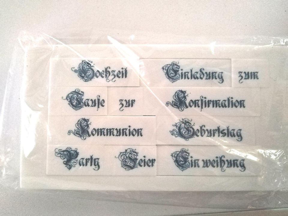 Stempel zur - Hochzeit, Geburtstag, Ruhestand, Weihnachten, uvm.. in Heiningen