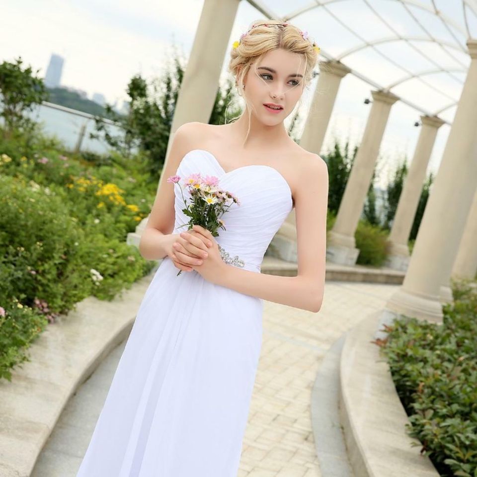 Elegantes Brautkleid Traumkleid Hochzeitskleid A-Linie Standesamt in Tettnang