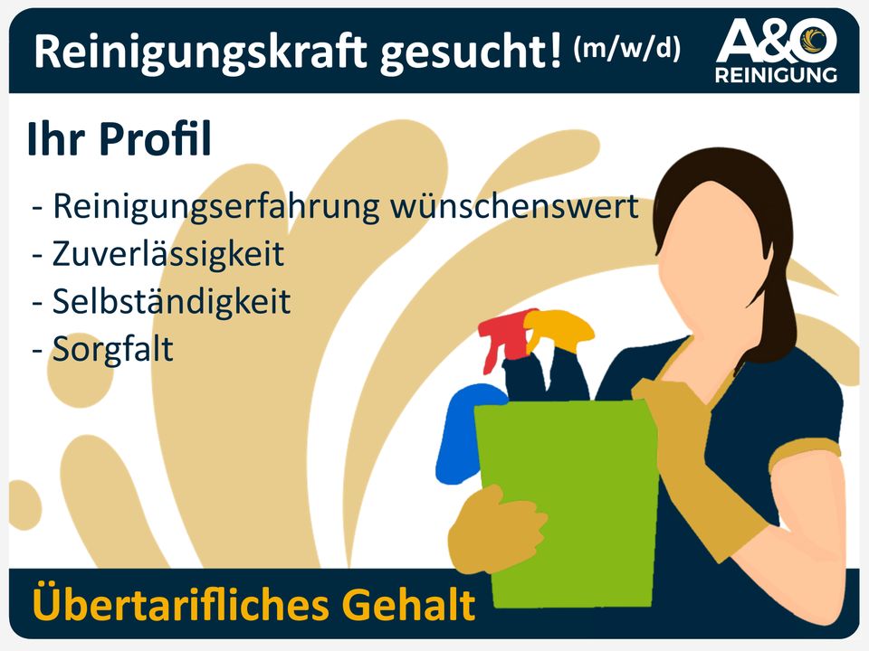 REINIGUNGSKRÄFTE GESUCHT! (m/w/d) Bad Königshofen, Teilzeit in Bad Königshofen