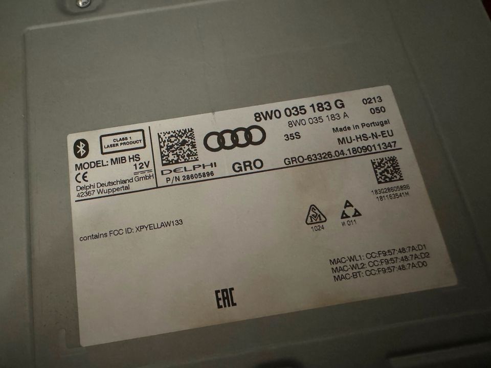 Reparatur Freischaltung Instandsetzung Audi MMI Navigation MHS in Coesfeld