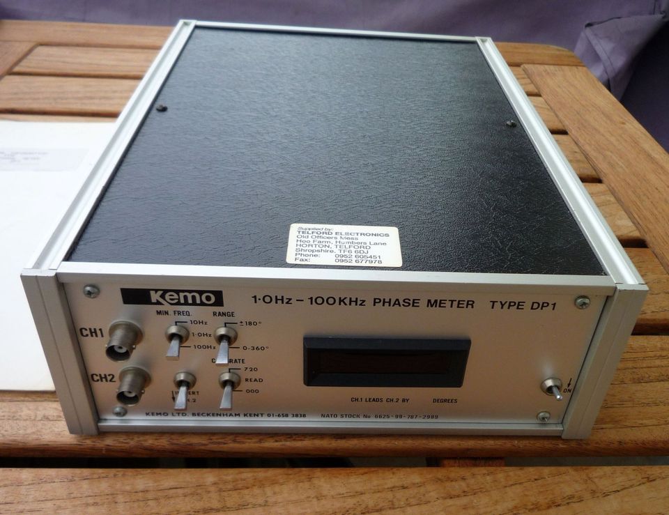 KEMO DP1 Phase-Meter Audio Phasenmesser 1Hz-100kHz Messgerät in Geretsried