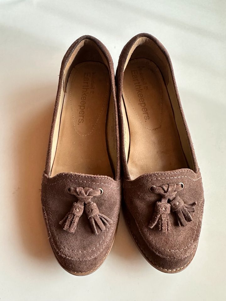 Timberland Slipper Loafer Ballerina Wildleder 38 in Buchen (Odenwald)