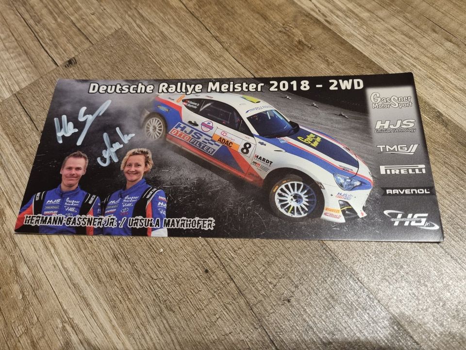 Autogramm GASSNER jr. & MAYRHOFER Rallye Toyota Motorsport DRM in Chemnitz