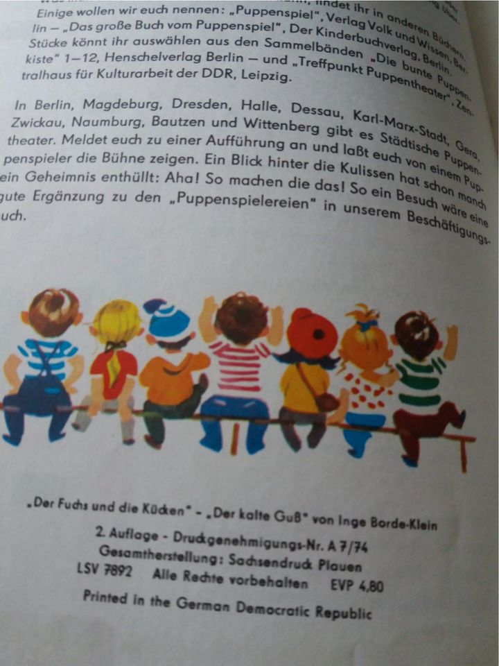 DDR Kinderbuch - Puppenspielereien - Band 1 und 2 in Ebersbach/Sachsen