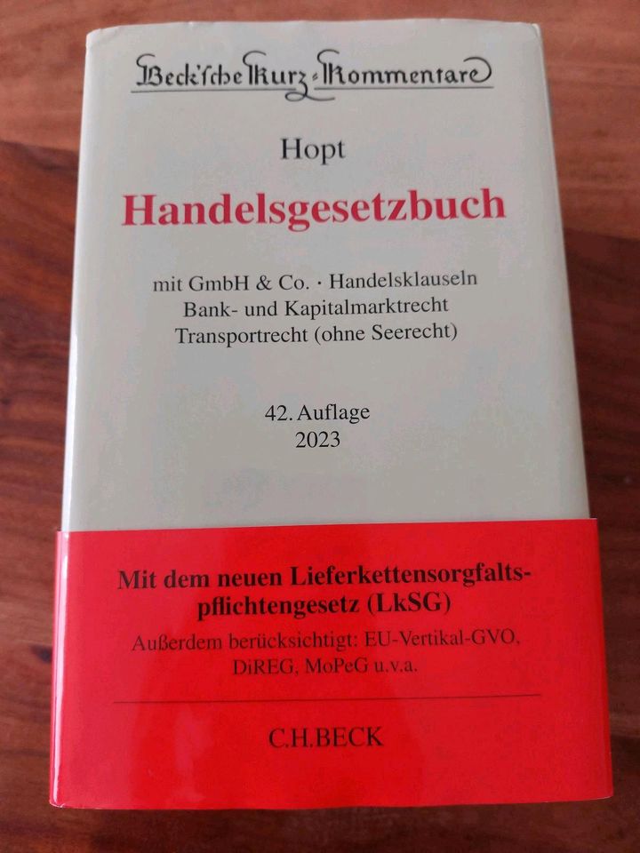 Hopt Handelsgesetzbuch Kommentar 42. Auflage 2023 in Gablingen