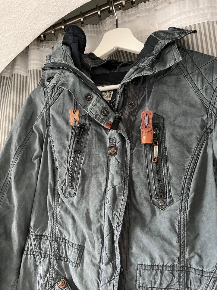 Khujo Sommerjacke Metallfasern Grau S in Hohenfelde