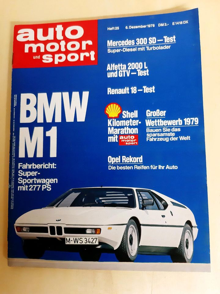 1978 BMW M1 Fahrbericht: Super-Sportwagen mit 277 PS in Korschenbroich