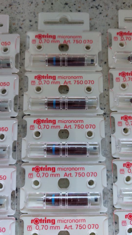 Rotring micronorm Kegel 0,25 mm / 0,35 / 0,50 / 0,70 + Rapidomat in Reken