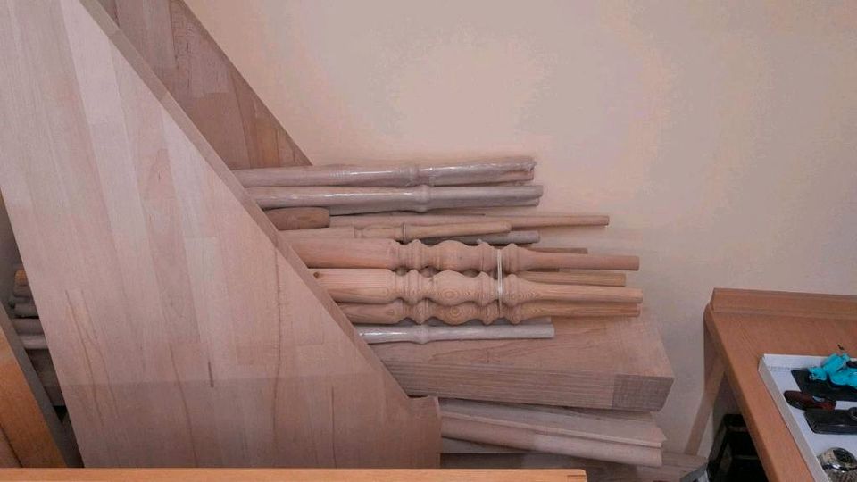 Neue Treppe, Buche- Leimholz doppeltgewendelte 312cm hoch in Panketal