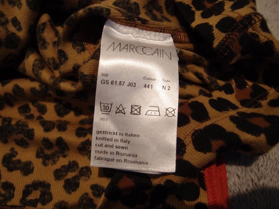 Leopard MARC CAIN  Top Shirt  Leo Print Größe N2 / 36 in Bietigheim-Bissingen