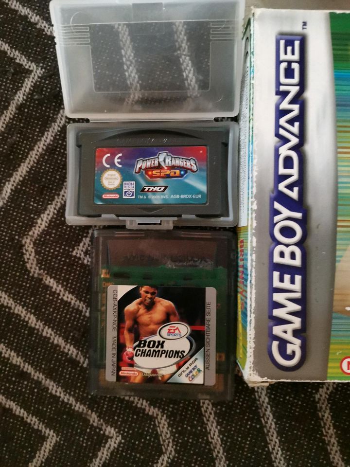 Gameboy game boy advance Spiele Spiel Britney Power rangers Box c in Zeilarn