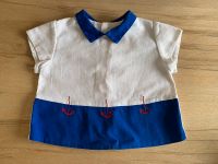 JUNGEN Hemd, Shirt, maritim, Kurzarm, blau weiß, Anker, Gr. 80 Baden-Württemberg - Fellbach Vorschau