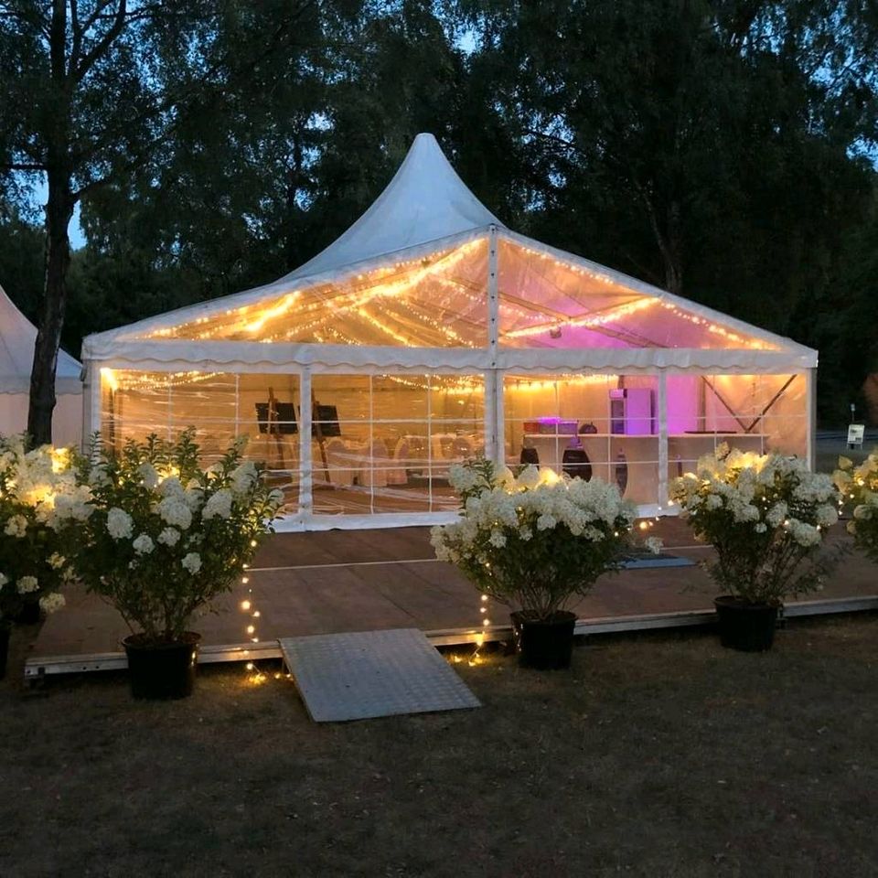 Partyzelt Festzelt Pagode Hochzeit mit Catering Getränke Service in Esens