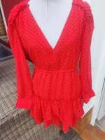 H&M Kleid langarm Sommerkleid rot Gr. 40 neu Bayern - Mantel Vorschau