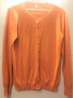 BENETTON Damen Cardigan Strickjacke orange Größe M Hessen - Wiesbaden Vorschau