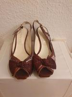 Varese Pumps, 38, rosa/lila mit brauner Lederschleife Neustadt - Alte Neustadt Vorschau