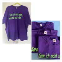 Shirt 3er Set lila Spruch Muss ich nackt sehen M XL XXL M. Krause Essen-West - Frohnhausen Vorschau