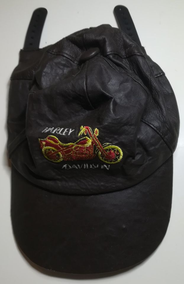 Harley Davidson Basecap Kappe Mütze aus Leder in Nürtingen