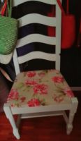 Stuhl Shabby Chic Blumenmuster weiss Nordrhein-Westfalen - Ahlen Vorschau