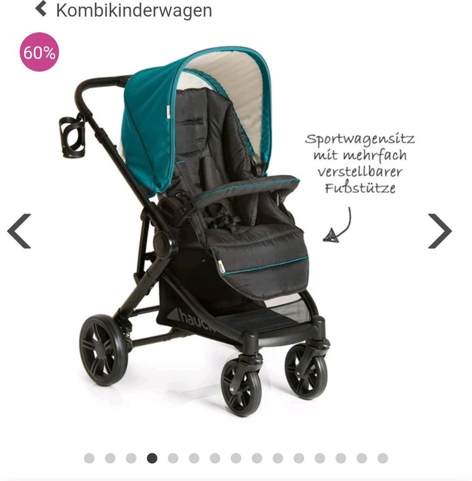 Kombi Kinderwagen Hauck mit Babyschale in Heidenheim an der Brenz