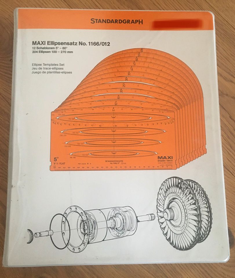 Rarität! STANDARDGRAPH MAXI Ellipsenset No 1166/012 in Berg