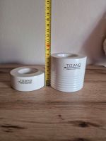 2 Tiziano Teelichthalter weiß Keramik Nordrhein-Westfalen - Wilnsdorf Vorschau