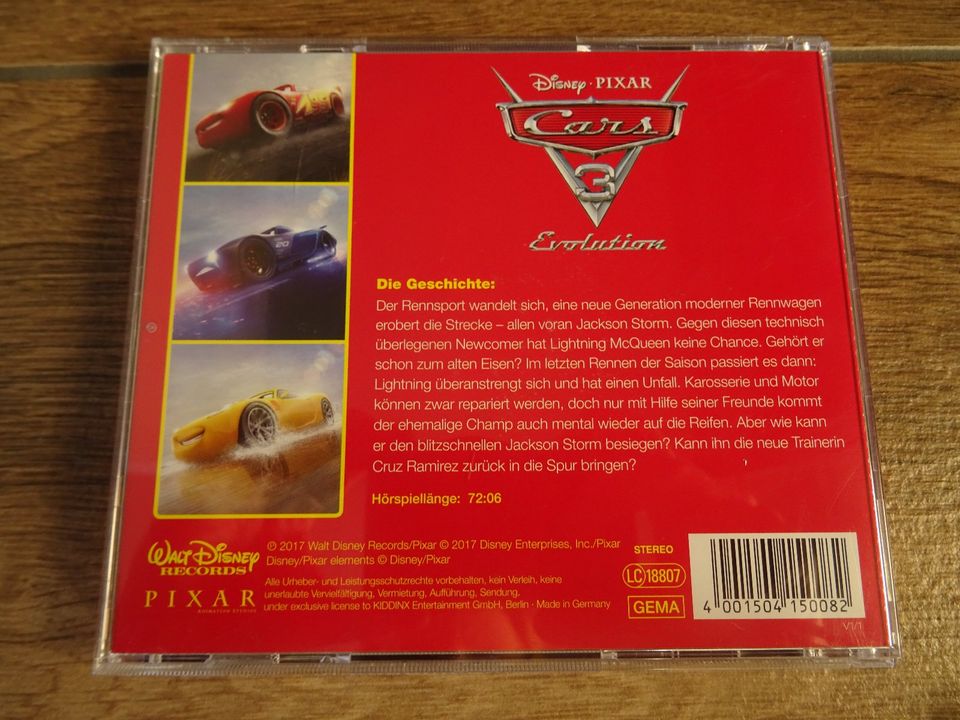 CD CARS 3 EVOLUTION - ORIGINAL HÖRSPIEL ZUM FILM - DISNEY / PIXAR in Gondelsheim