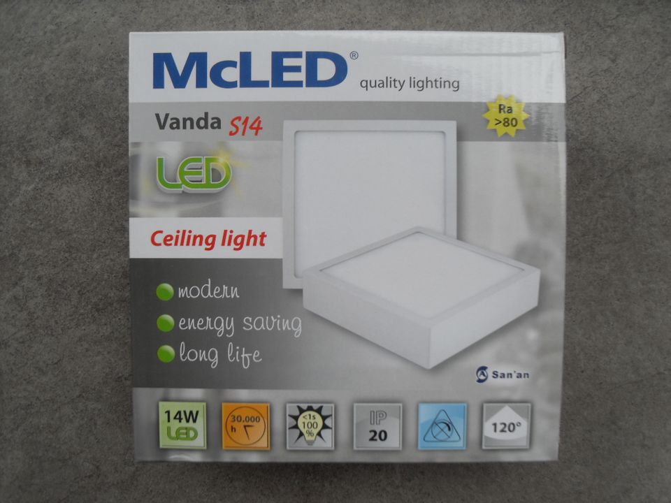 McLED Vanda S14  LED Aufbauleuchte, Alu/Kunststoff in Essen