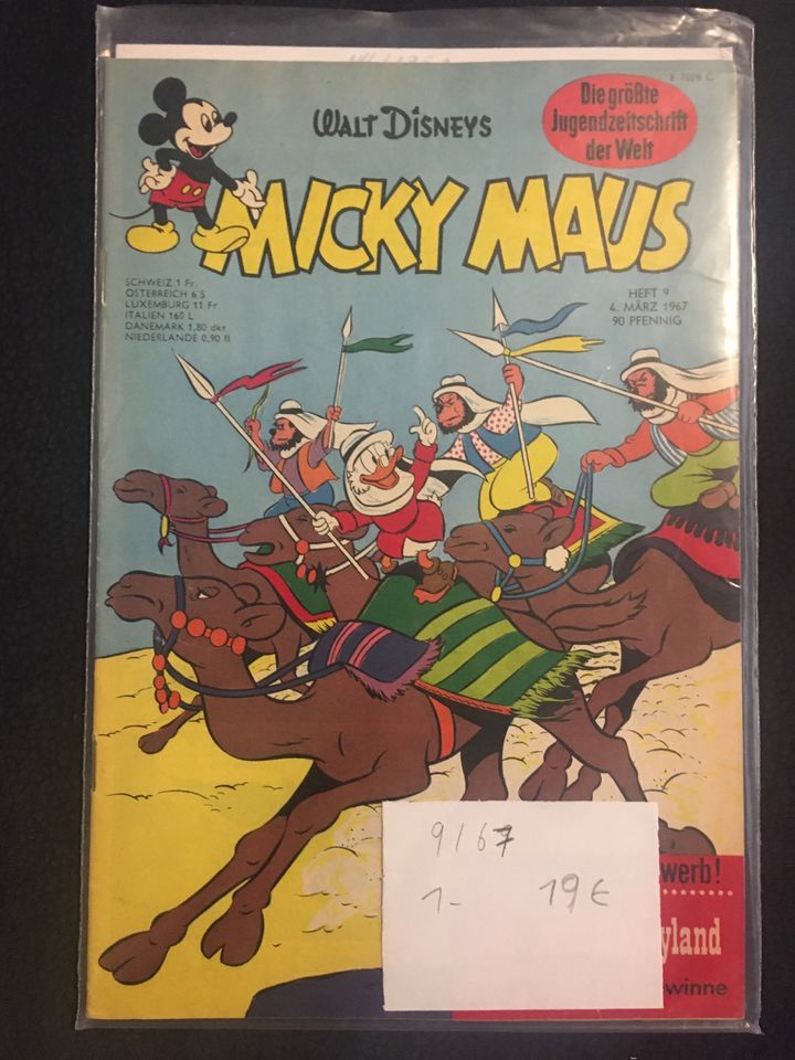 23 Micky Maus Hefte von 1967 in Mecklenbeck